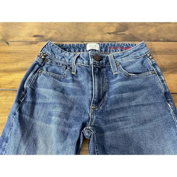 AO.LA You Look Good Skinny Ankle Jeans Studded Size 24 - Picture 3 of 10